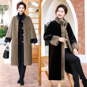 Plus Size Thickened Fur Elegant Women's Style