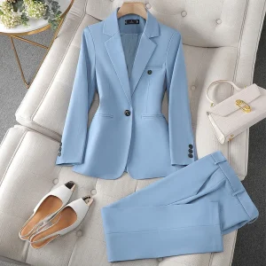 Hot-selling autumn and winter women's profesional suit and trousers two-piece